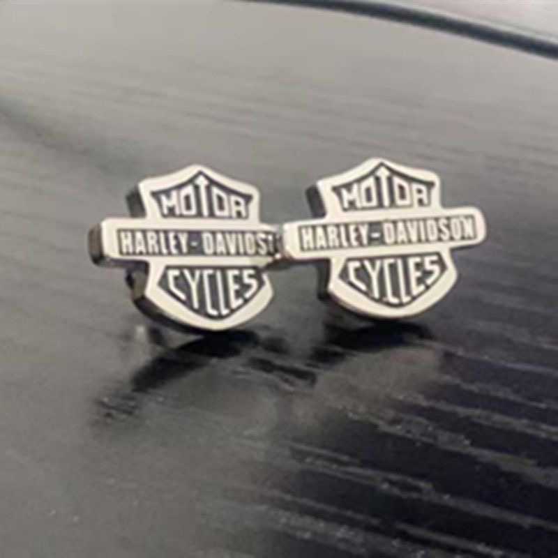 Men Accessories Earrings - 2PC Retro Metal Men Women Decor