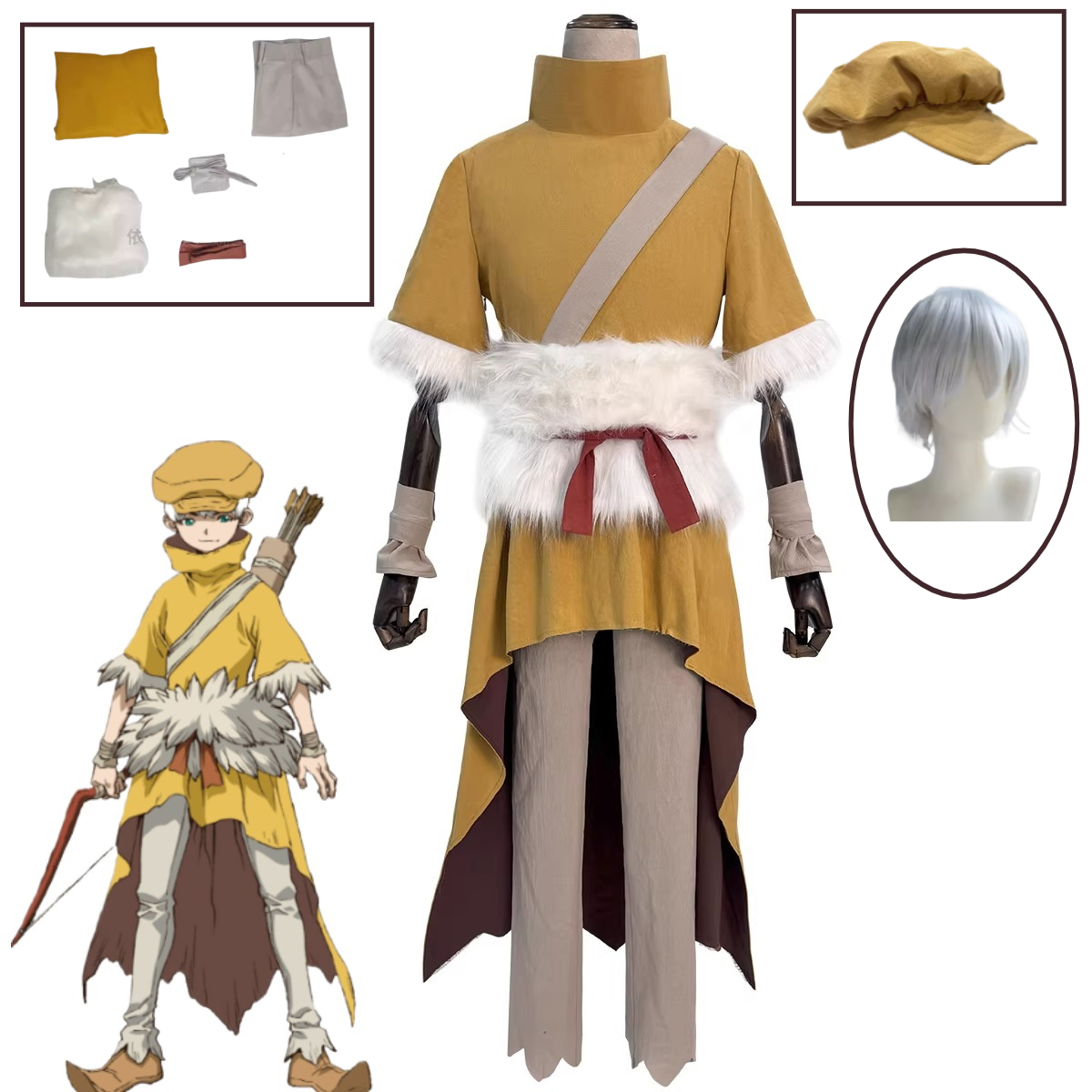 Men'S Accessories For Christmas - Dr. STONE Cosplay Costume Five Wise