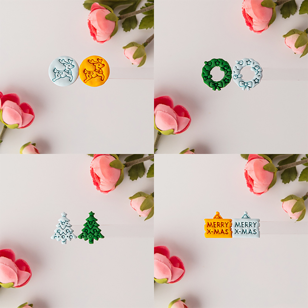 Christmas Series Polymer Clay  - Men Accessories Earrings recension och pris