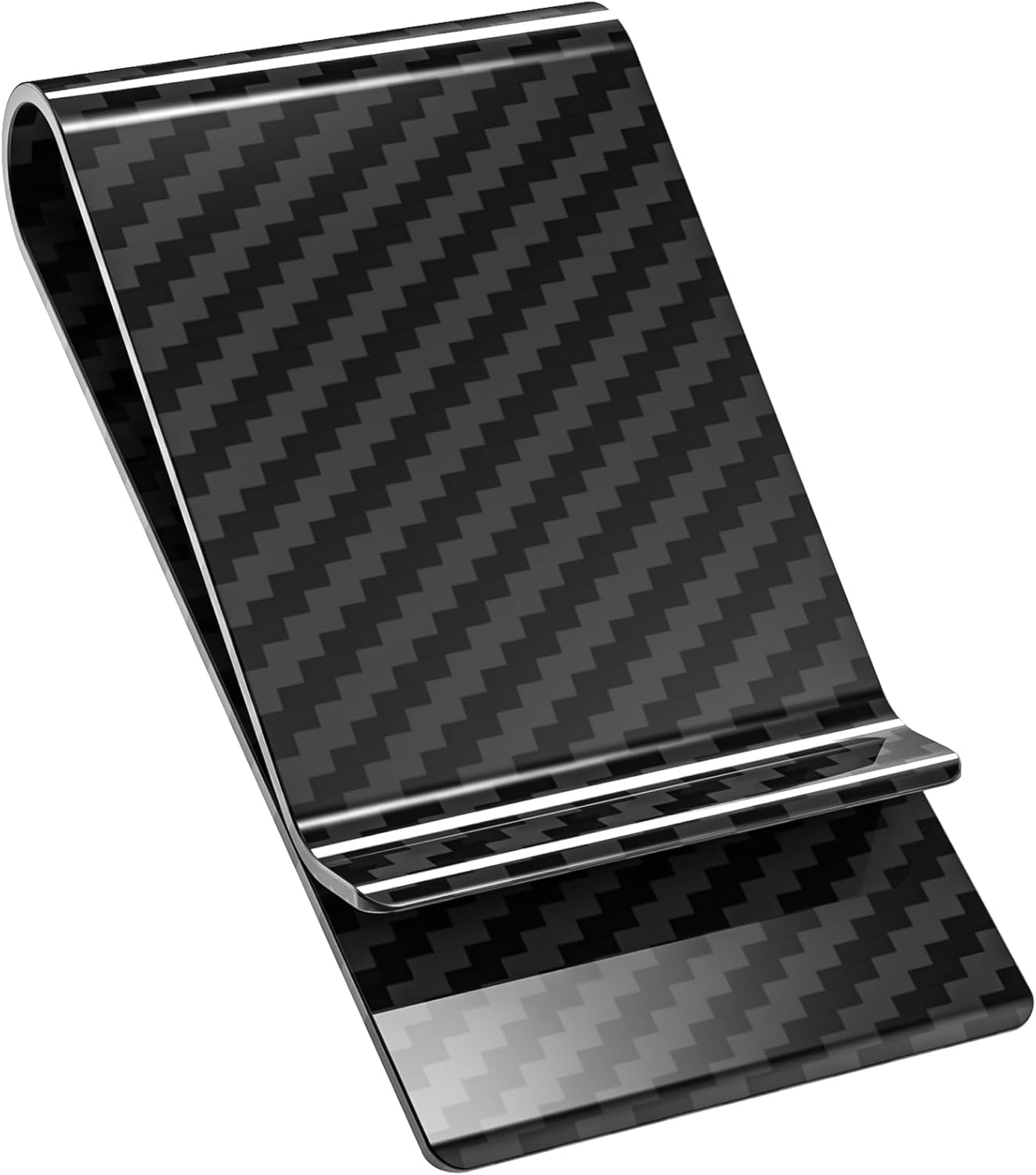 Carbon Fiber Money Clip Front  - Money Clip Slim recension och pris
