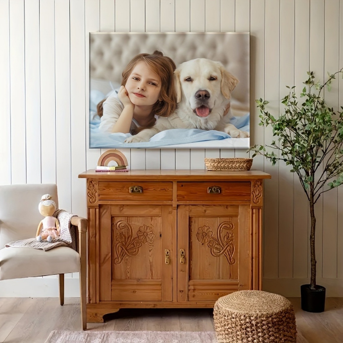Custom Personalized Canvas Wal - Men Accessories Gift recension och pris