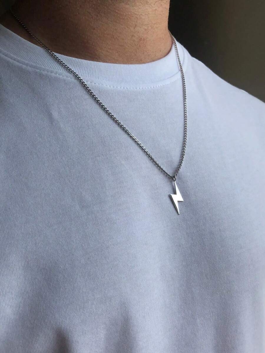 Stainless Steel Lightning Bolt - Men'S Accessories For Christmas recension och pris
