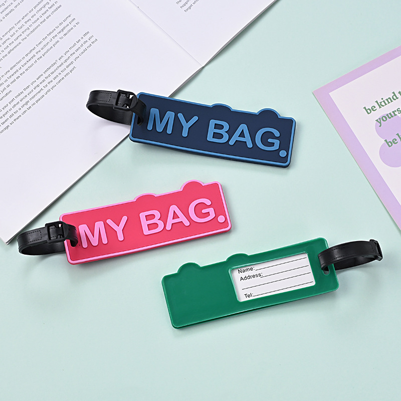 1PC women men cute Luggage Tag - Men'S Accessories Holder recension och pris