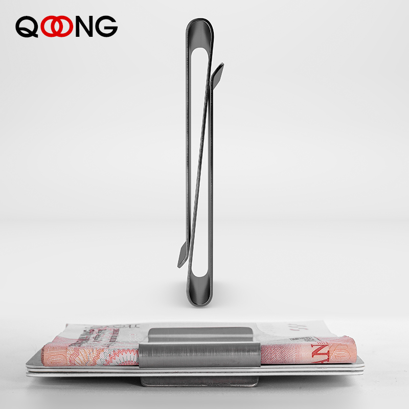 QOONG Stainless Steel Slim Dou - Money Clip Slim recension och pris