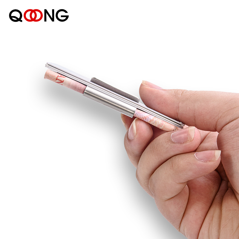 QOONG Stainless Steel Slim Dou - Money Clip Slim recension och pris