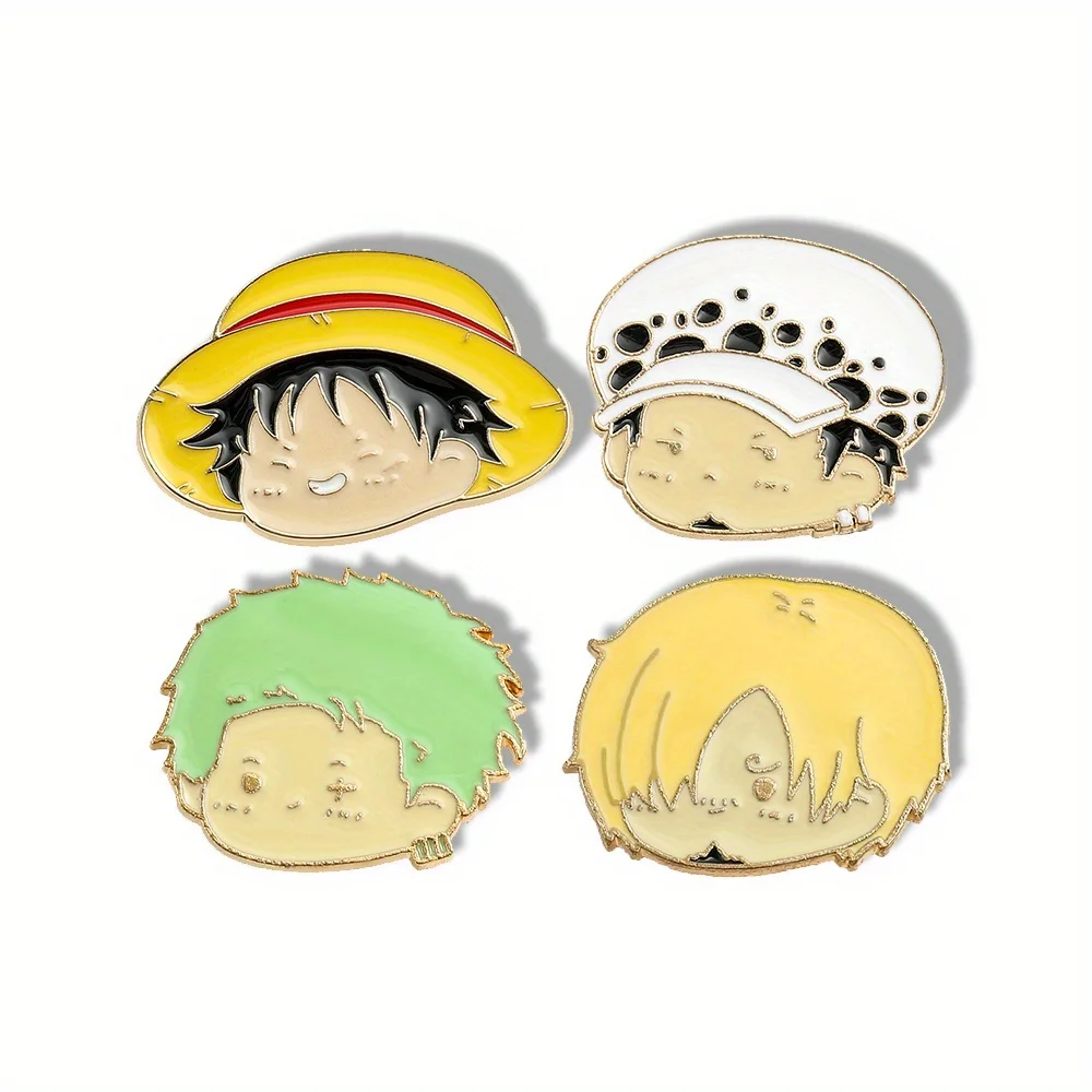 4 Pcs Anime Character Brooch S - Lapel Pin Enamel recension och pris