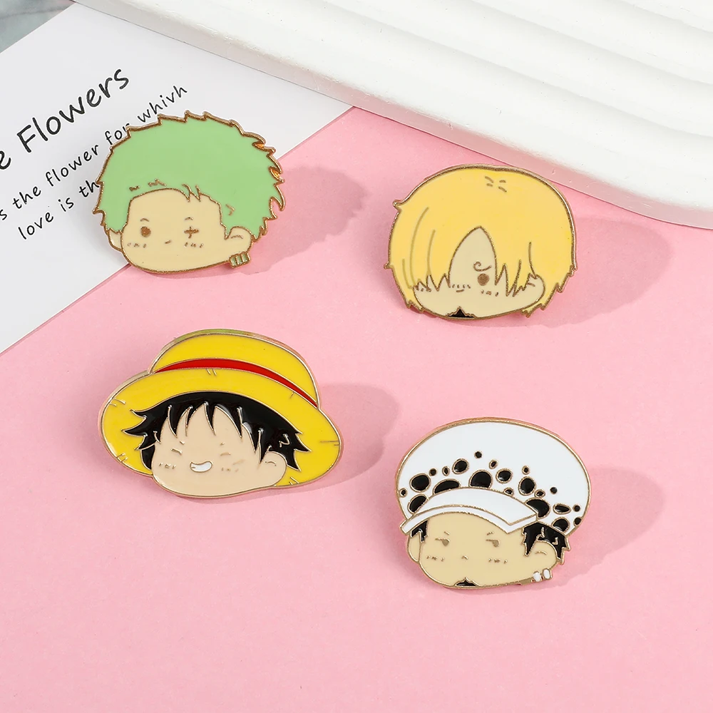 4 Pcs Anime Character Brooch S - Lapel Pin Enamel recension och pris