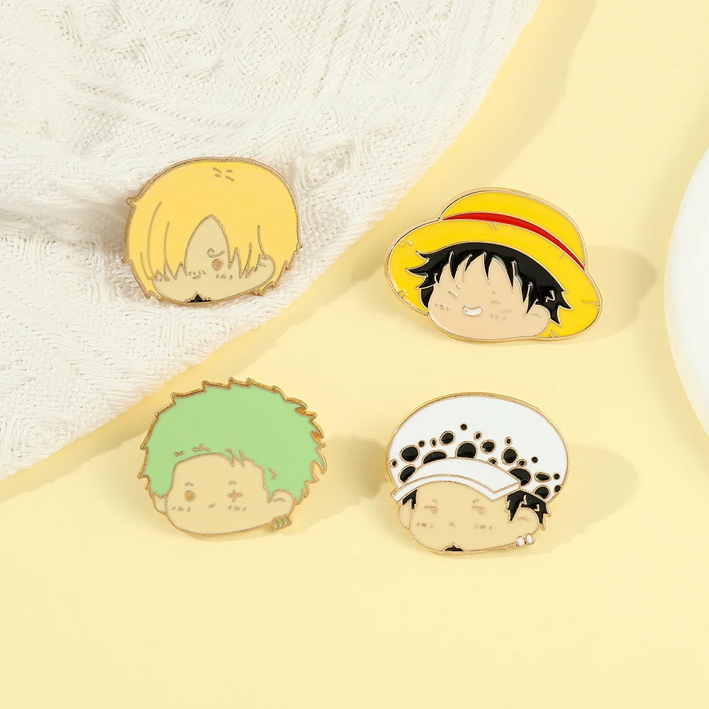 4 Pcs Anime Character Brooch S - Lapel Pin Enamel recension och pris