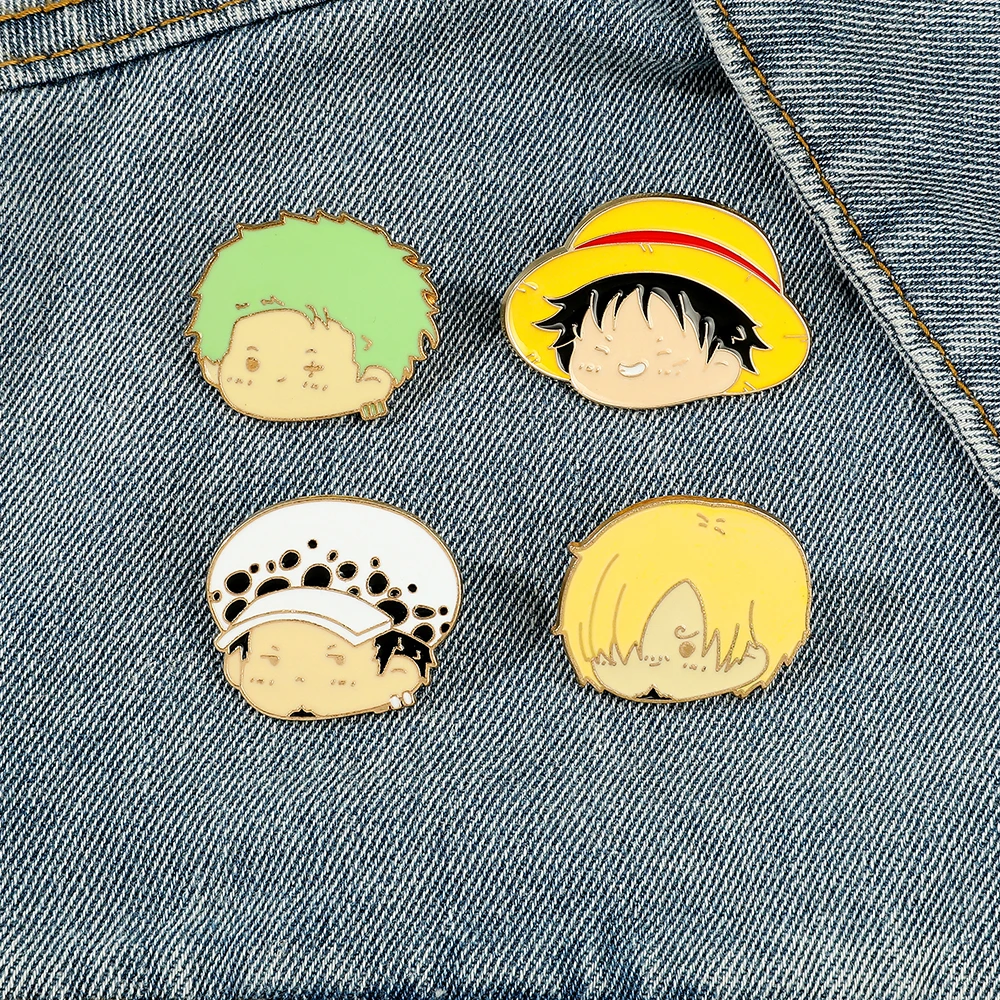 4 Pcs Anime Character Brooch S - Lapel Pin Enamel recension och pris