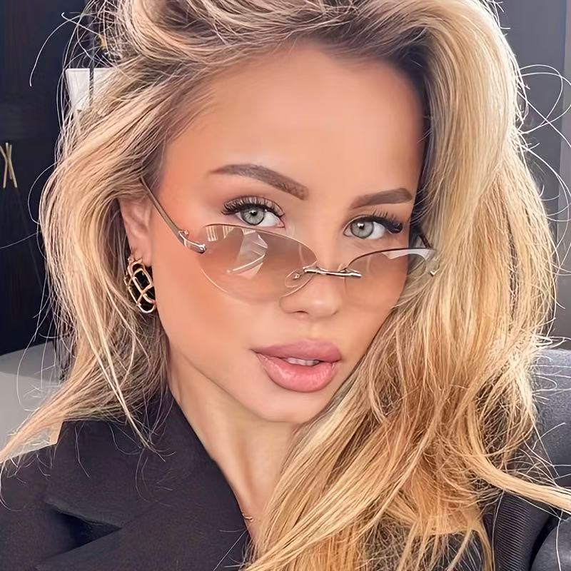 Rimless Oval Sunglasses Women  - Men'S Accessories Glasses recension och pris