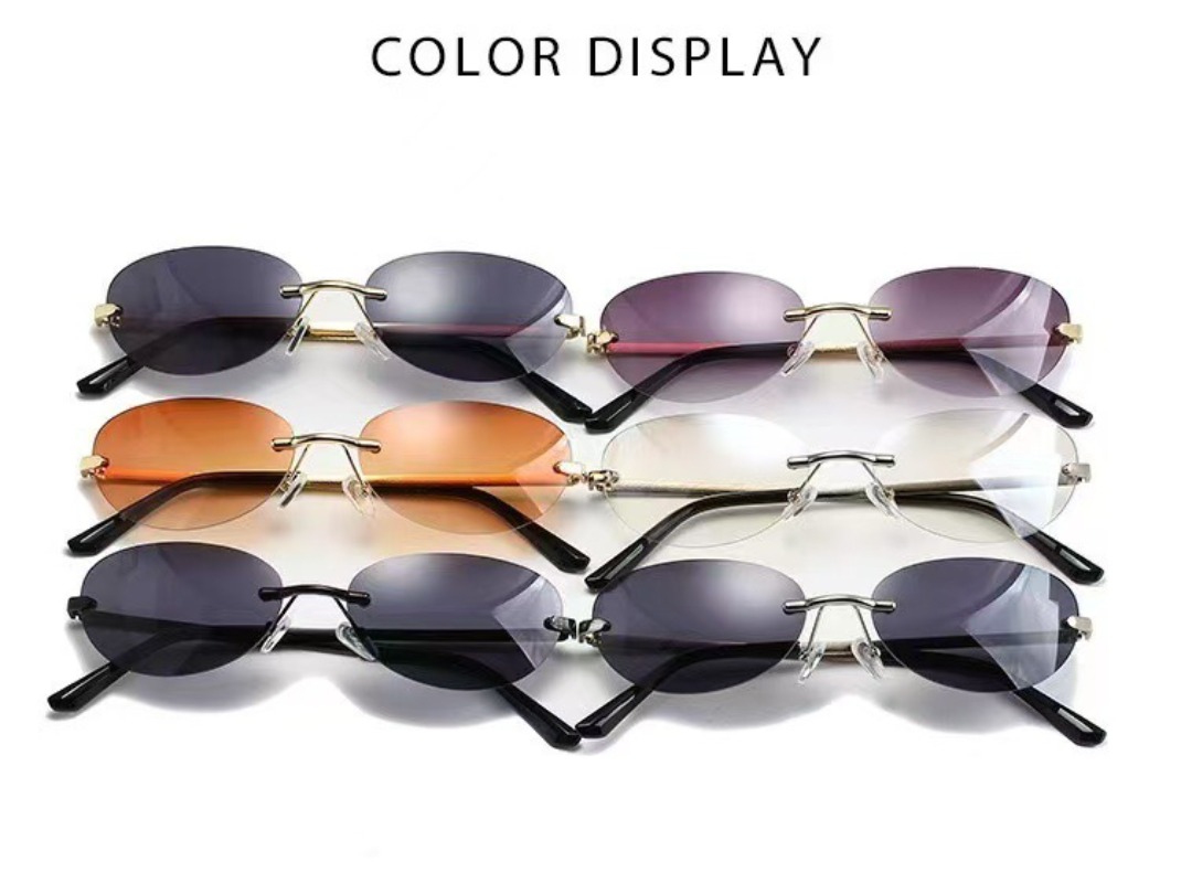 Rimless Oval Sunglasses Women  - Men'S Accessories Glasses recension och pris