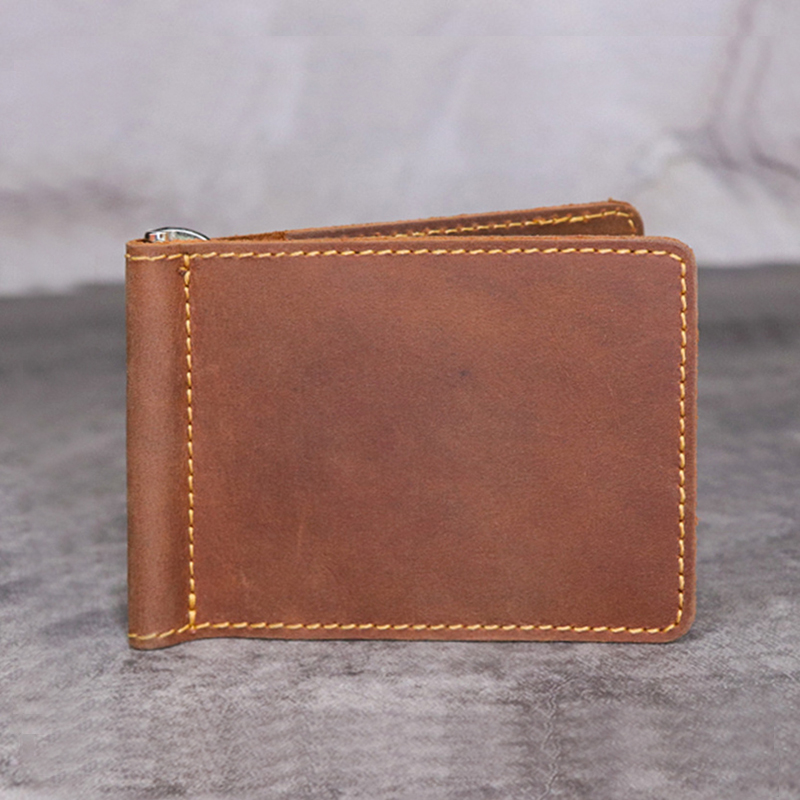 Handmade Genuine Leather Money - Money Clip Slim recension och pris