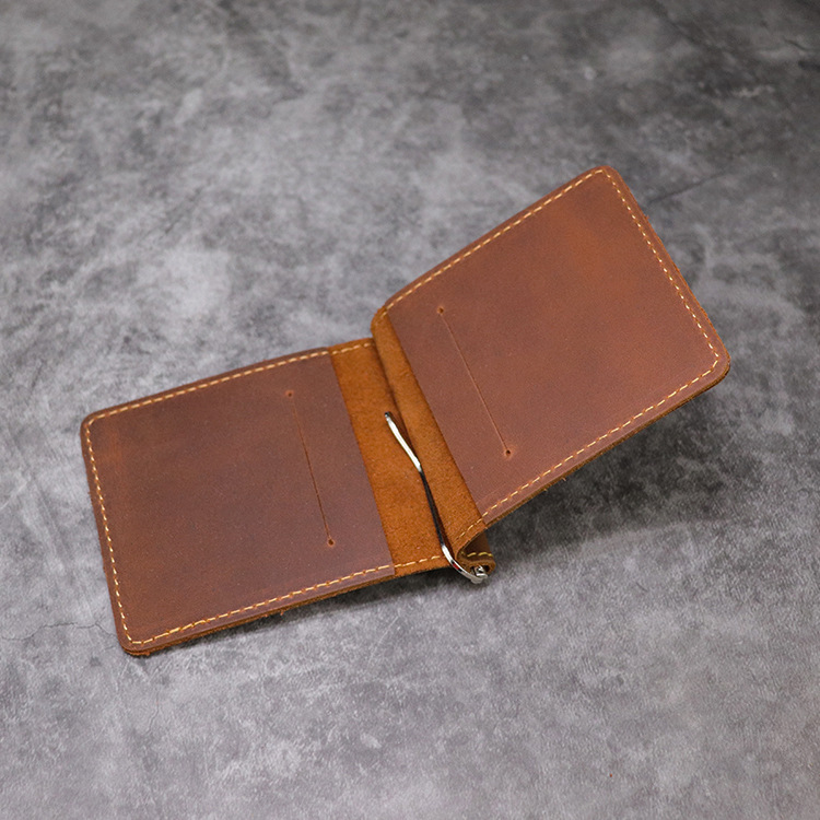 Handmade Genuine Leather Money - Money Clip Slim recension och pris