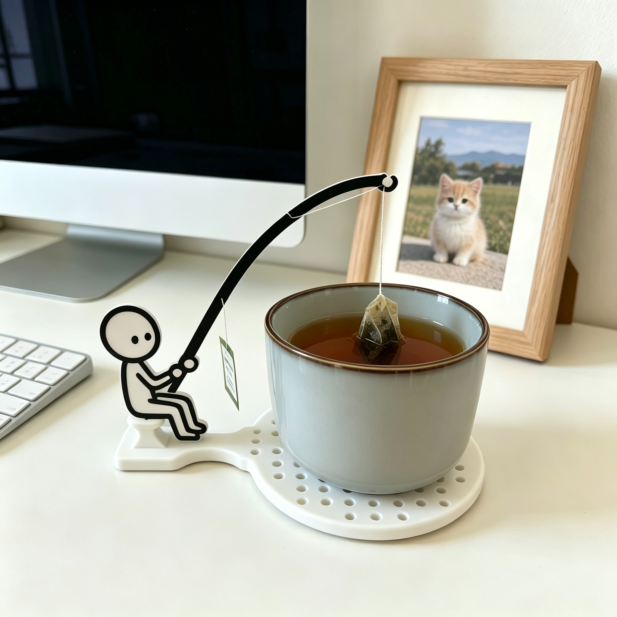 Funny Tea Bag Holder, Cute Fis - Men'S Accessories Office recension och pris