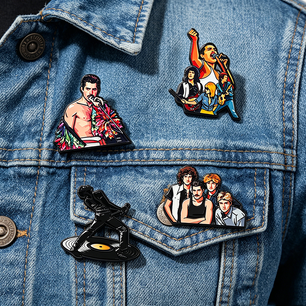 4pcs Classic Rock Band Enamel  - Lapel Pin Enamel recension och pris