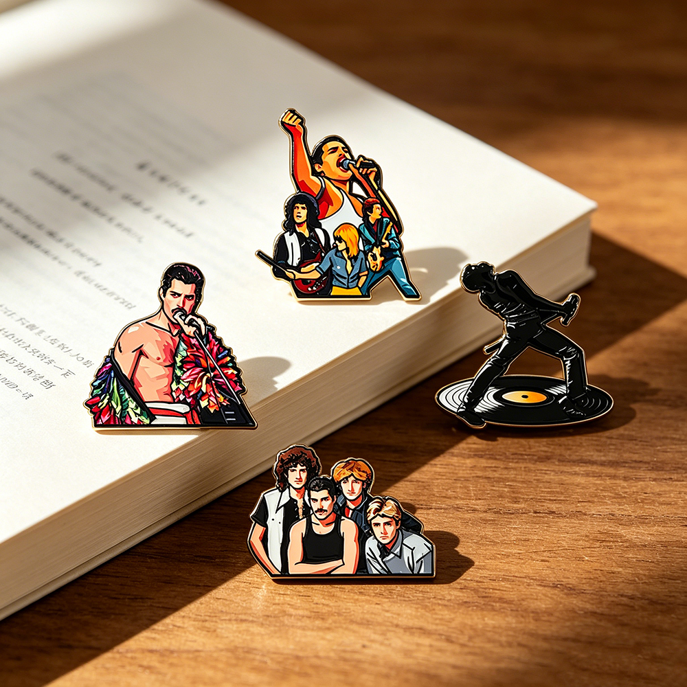 4pcs Classic Rock Band Enamel  - Lapel Pin Enamel recension och pris