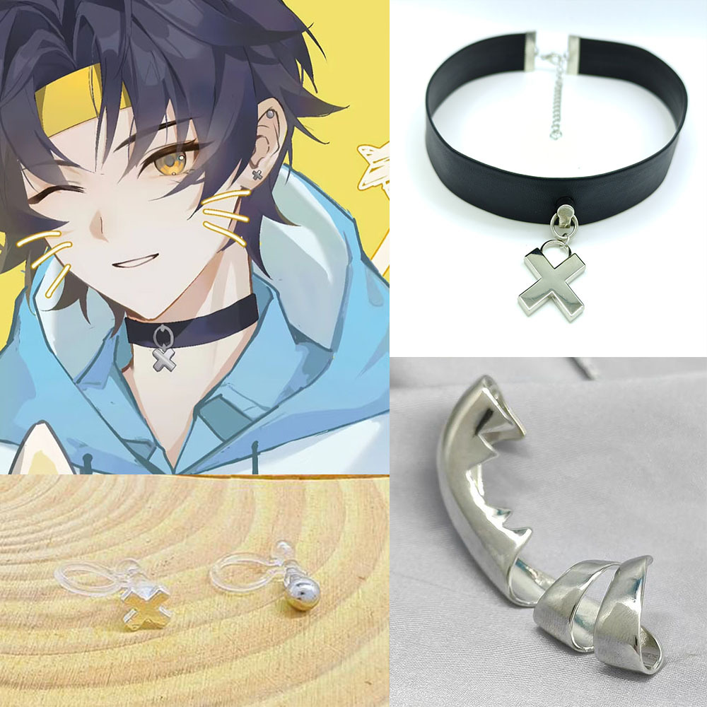 ZZZ Asaba Harumasa Cosplay Cho - Men Accessories Earrings recension och pris
