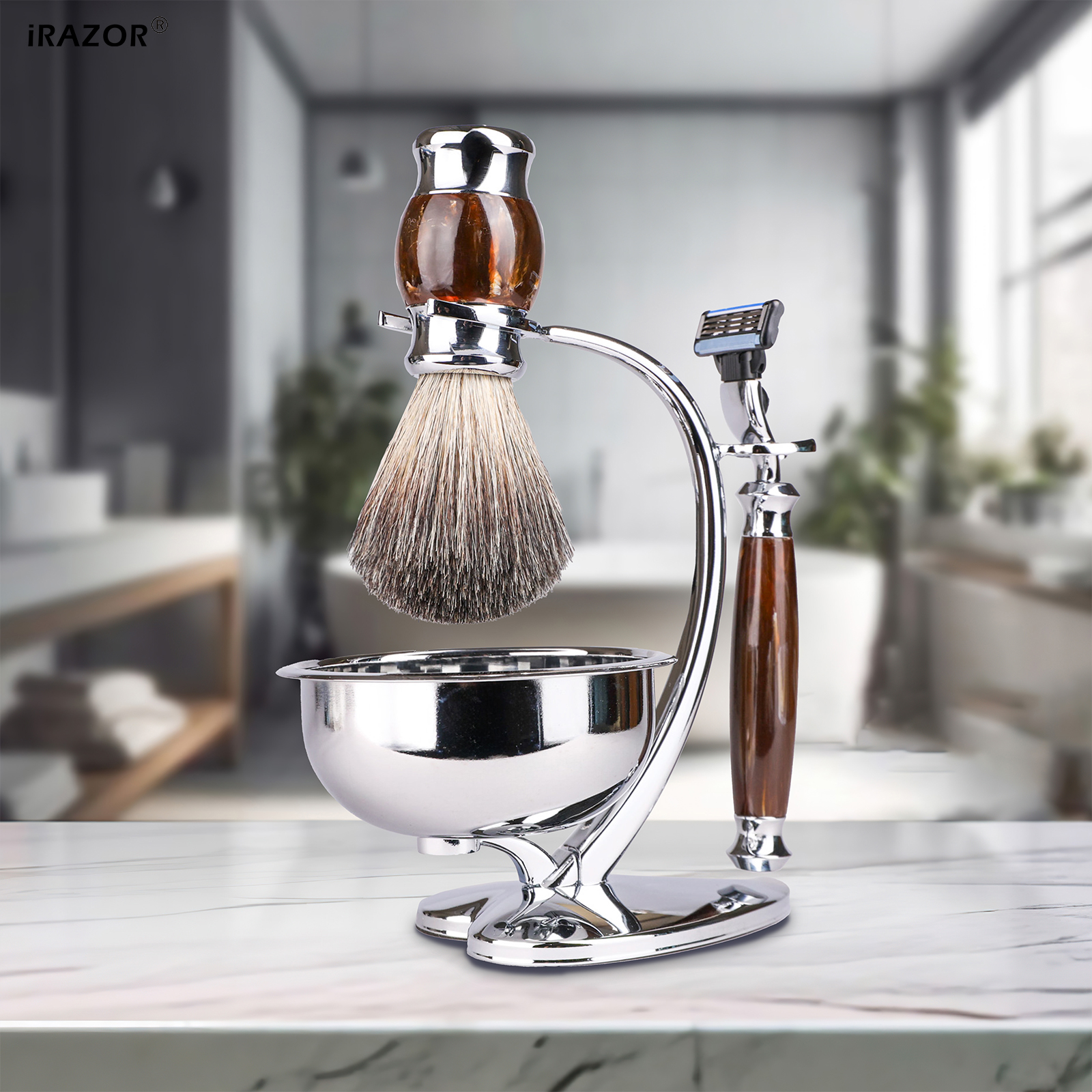 iRAZOR Professional Shaving Ki - Men Accessories Combo Gift recension och pris