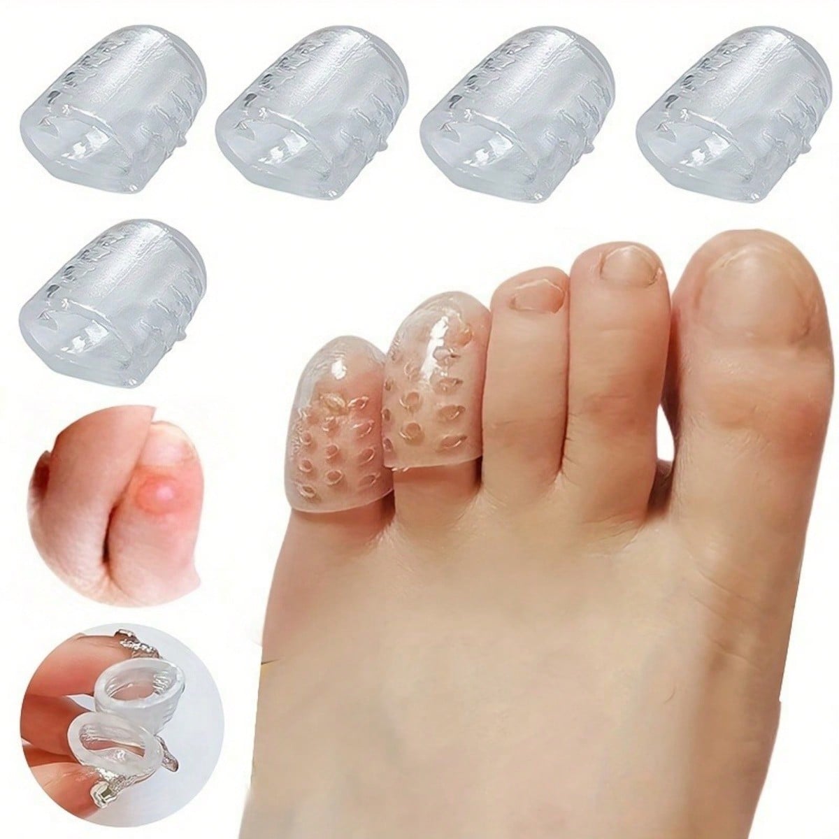 4pcs Silicone Shoe Toe Anti-Fr - Men Accessories Combo Gift recension och pris