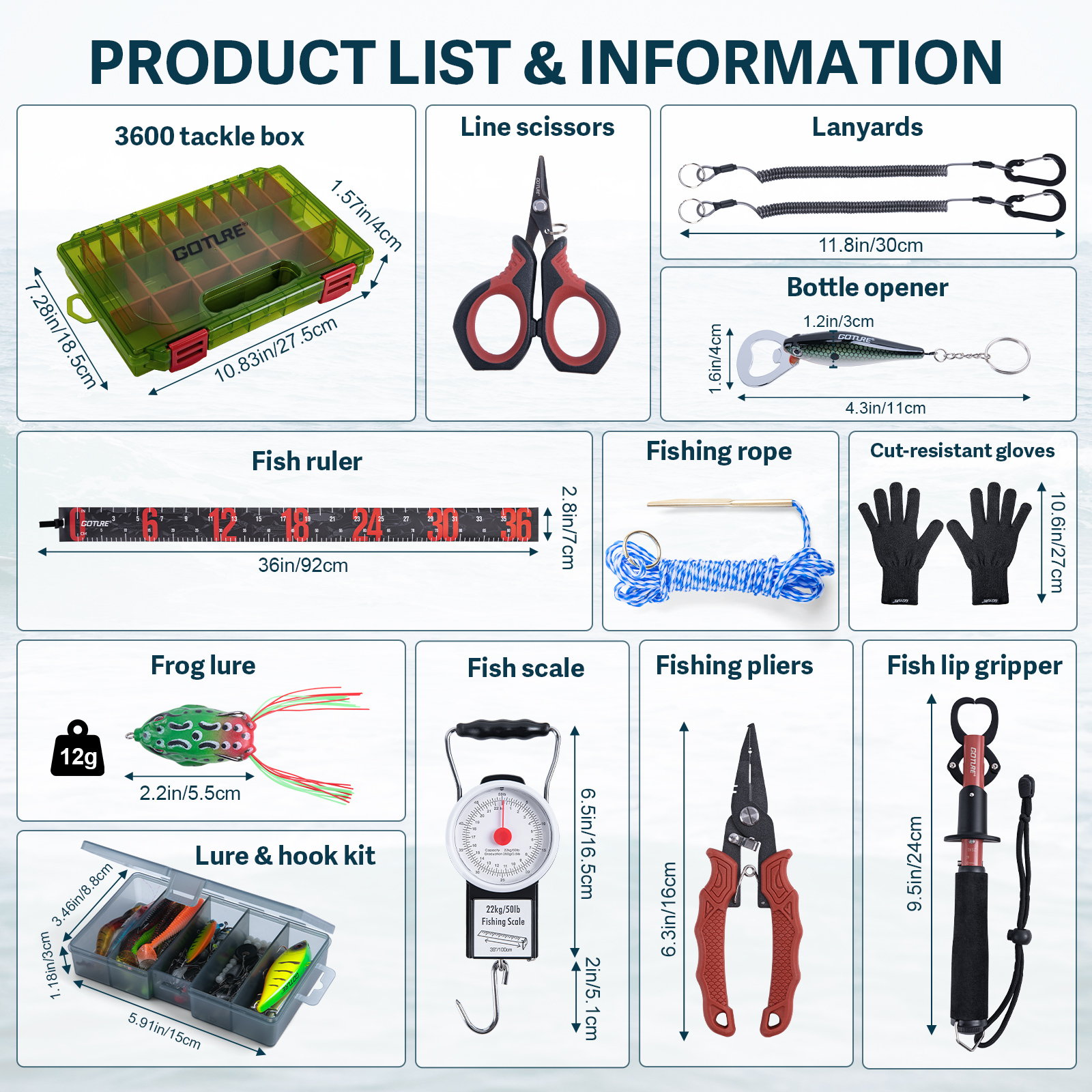 Goture Outdoor Fishing Accesso - Men Accessories Combo Gift recension och pris