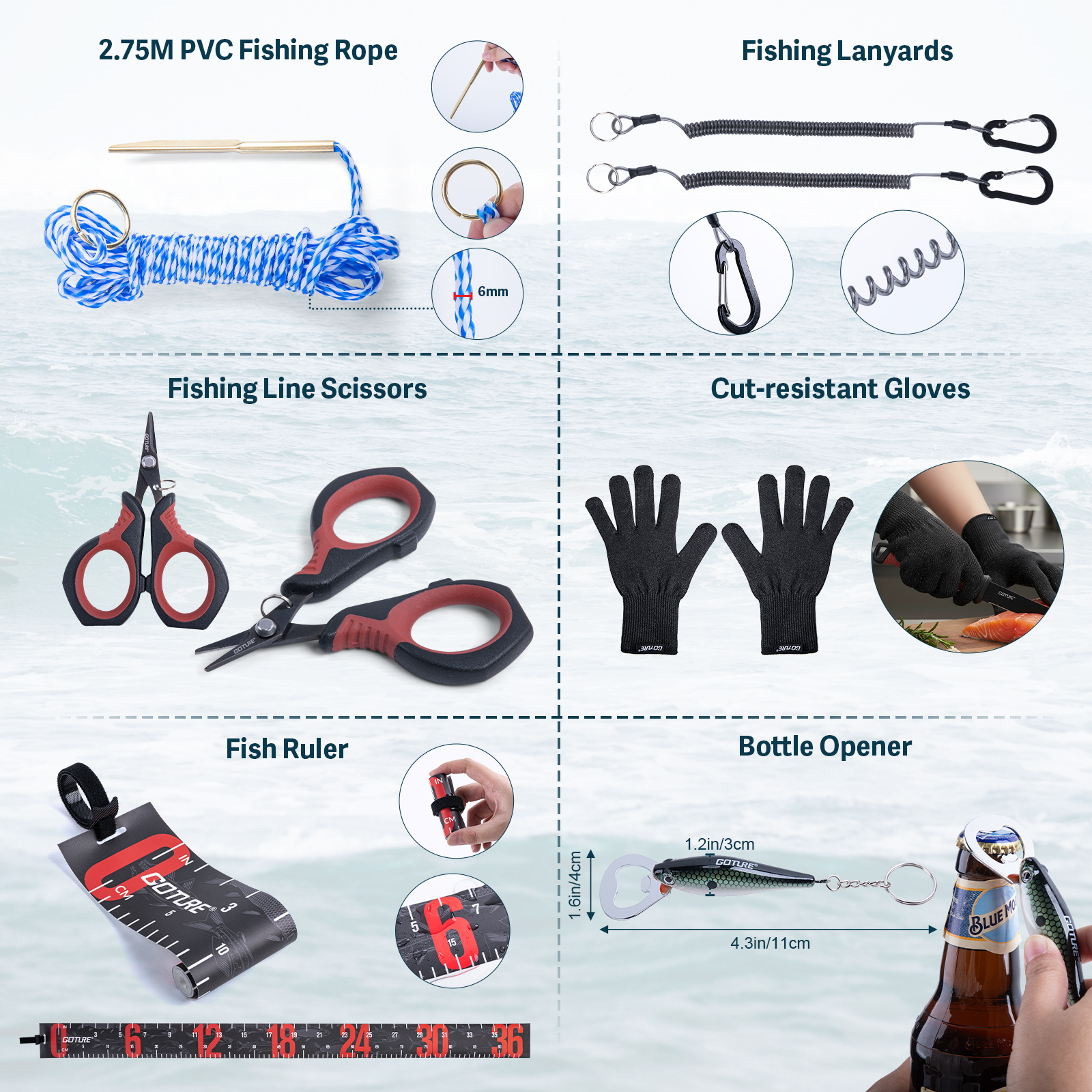 Goture Outdoor Fishing Accesso - Men Accessories Combo Gift recension och pris