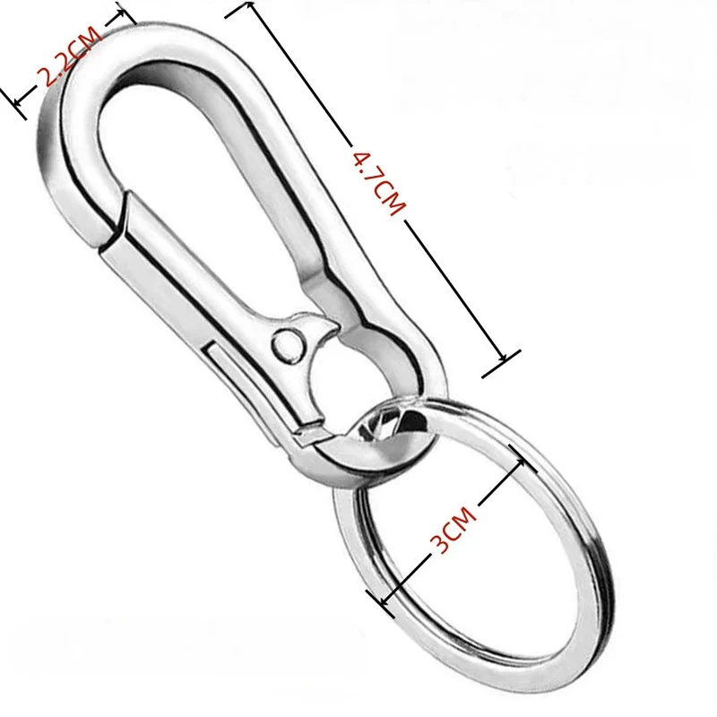 Metal Carabiner Clip Keychain  - Men'S Accessories Holder recension och pris