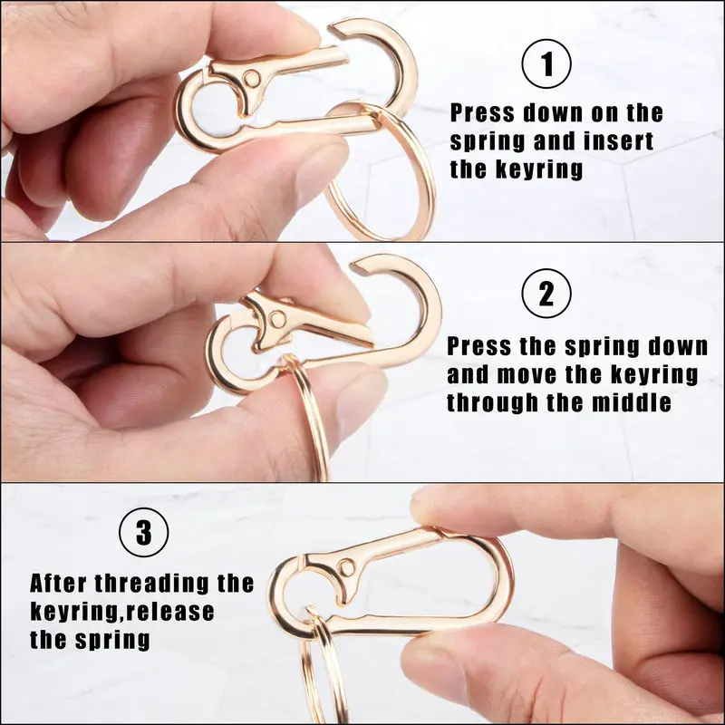 Metal Carabiner Clip Keychain  - Men'S Accessories Holder recension och pris