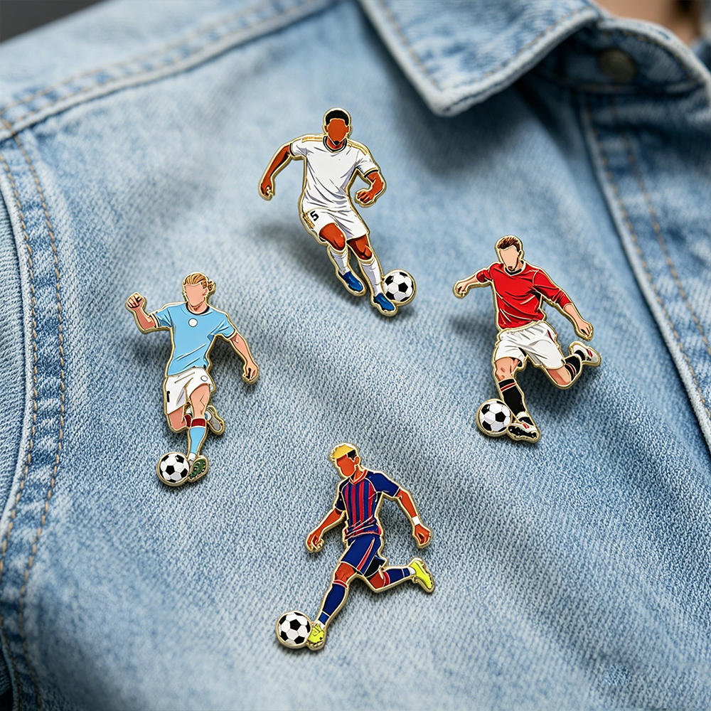 4/12pcs Sports Star Enamel Pin - Lapel Pin Enamel recension och pris