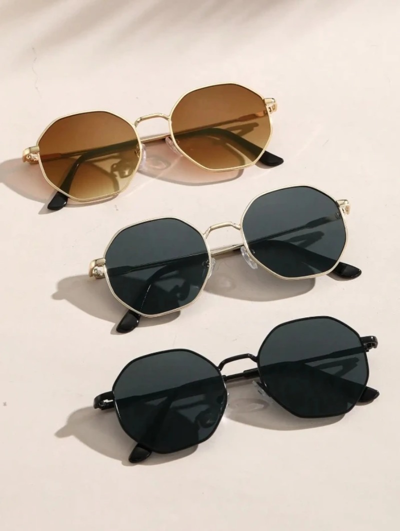 1/3 Pcs Metal Geometric-Round  - Men'S Accessories Glasses recension och pris