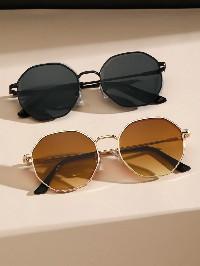 1/3 Pcs Metal Geometric-Round  - Men'S Accessories Glasses recension och pris