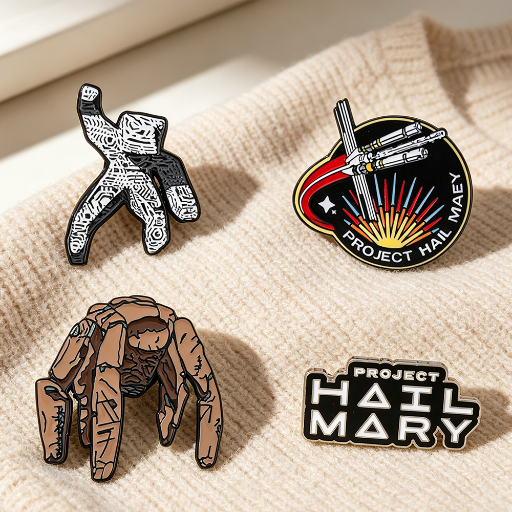 4pc Sci-Fi Enamel Pin Set Proj - Lapel Pin Enamel recension och pris
