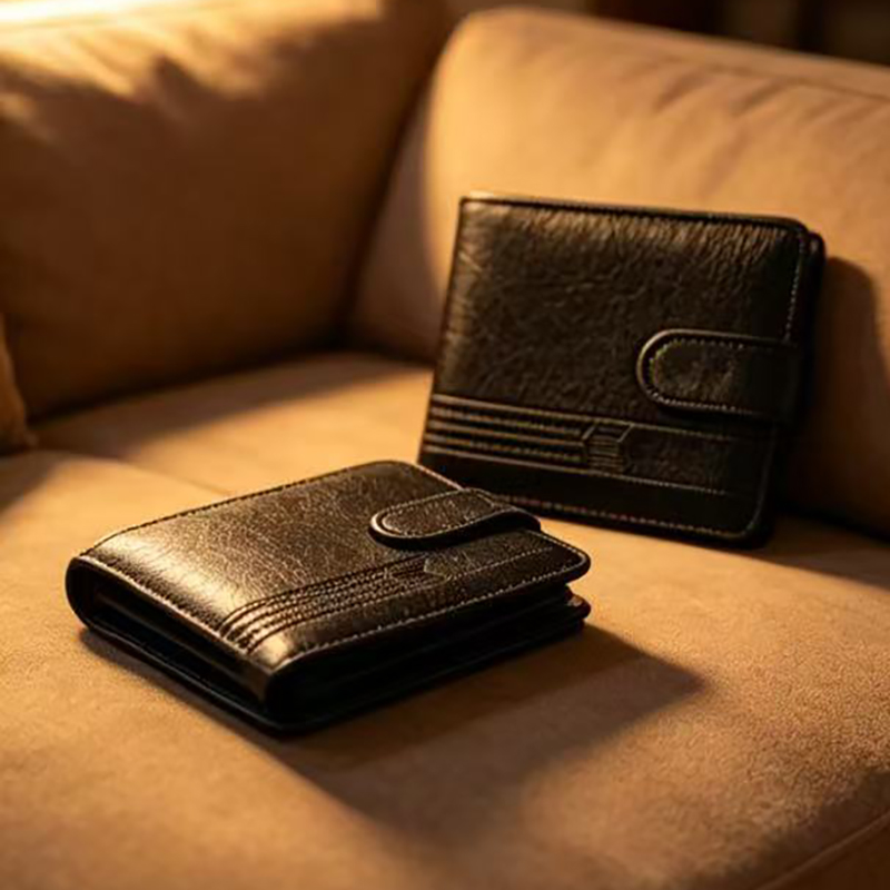 Men's Slim Bifold Wallets Leat - Money Clip Slim recension och pris