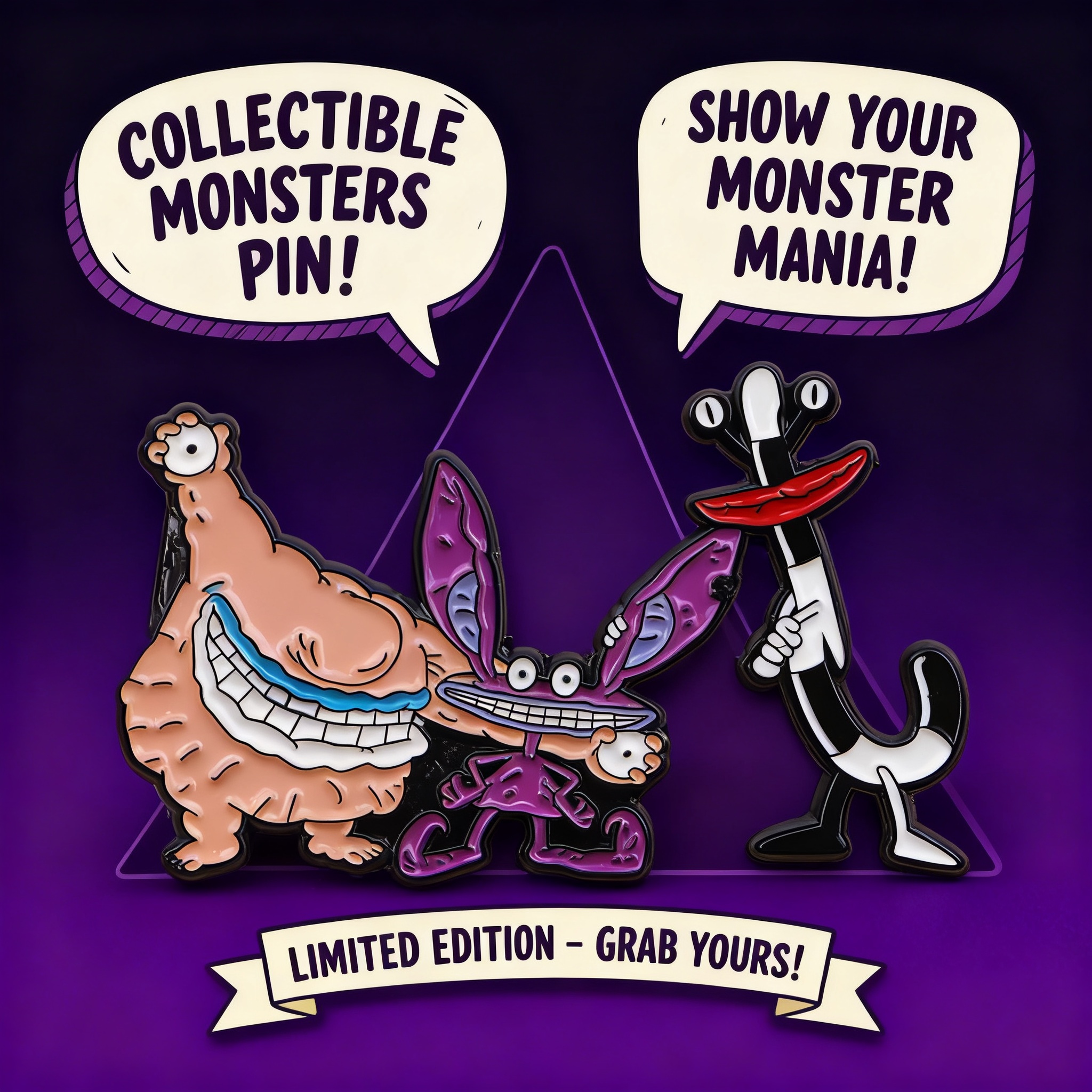 Cartoon Monster Enamel Pin Bad - Men'S Accessories Backpack recension och pris