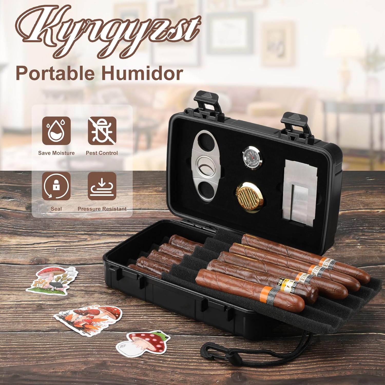 Portable Cigar Humidor Holds 1 - Men'S Accessories recension och pris