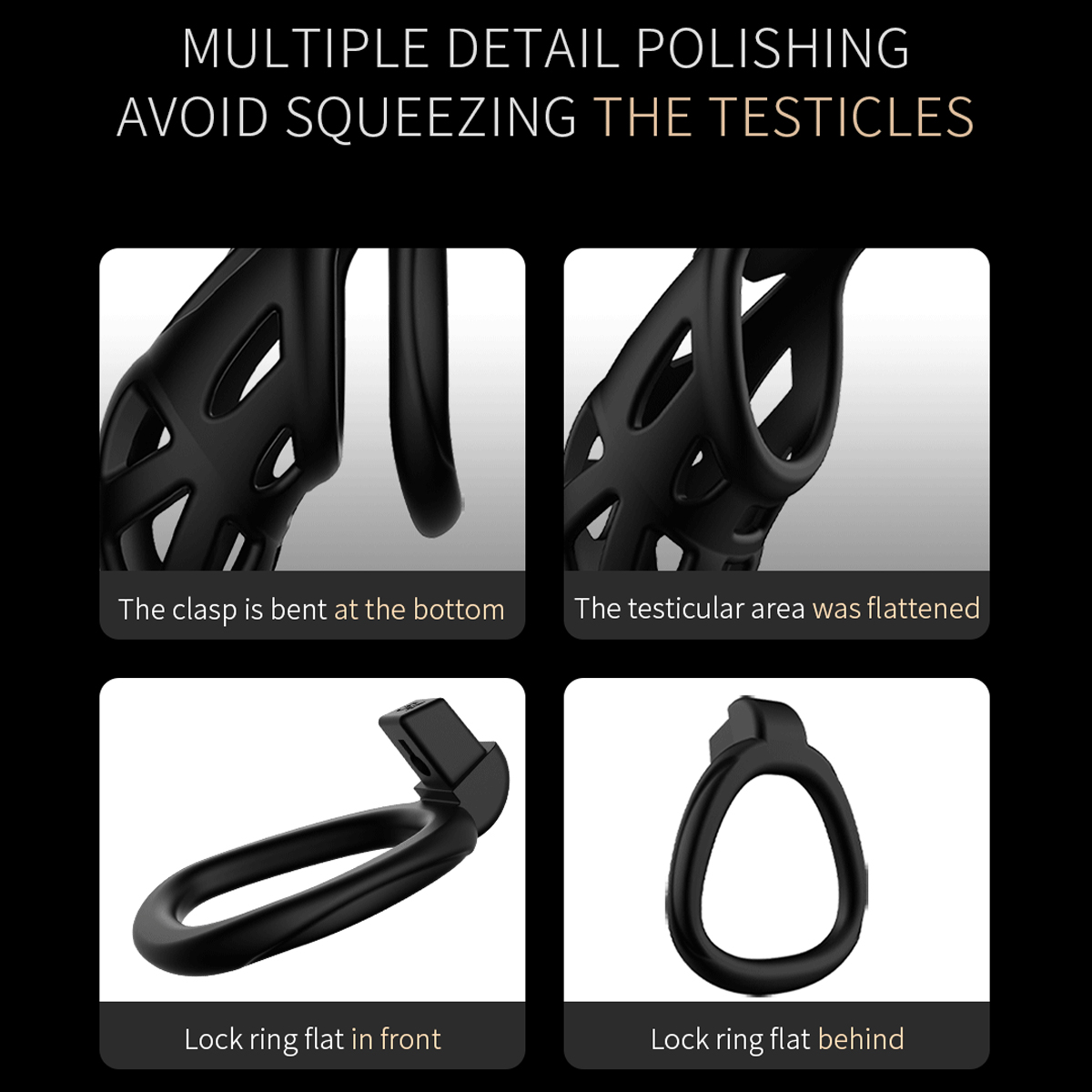 Male Chastity Cage Penis Lock  - Men'S Accessories recension och pris
