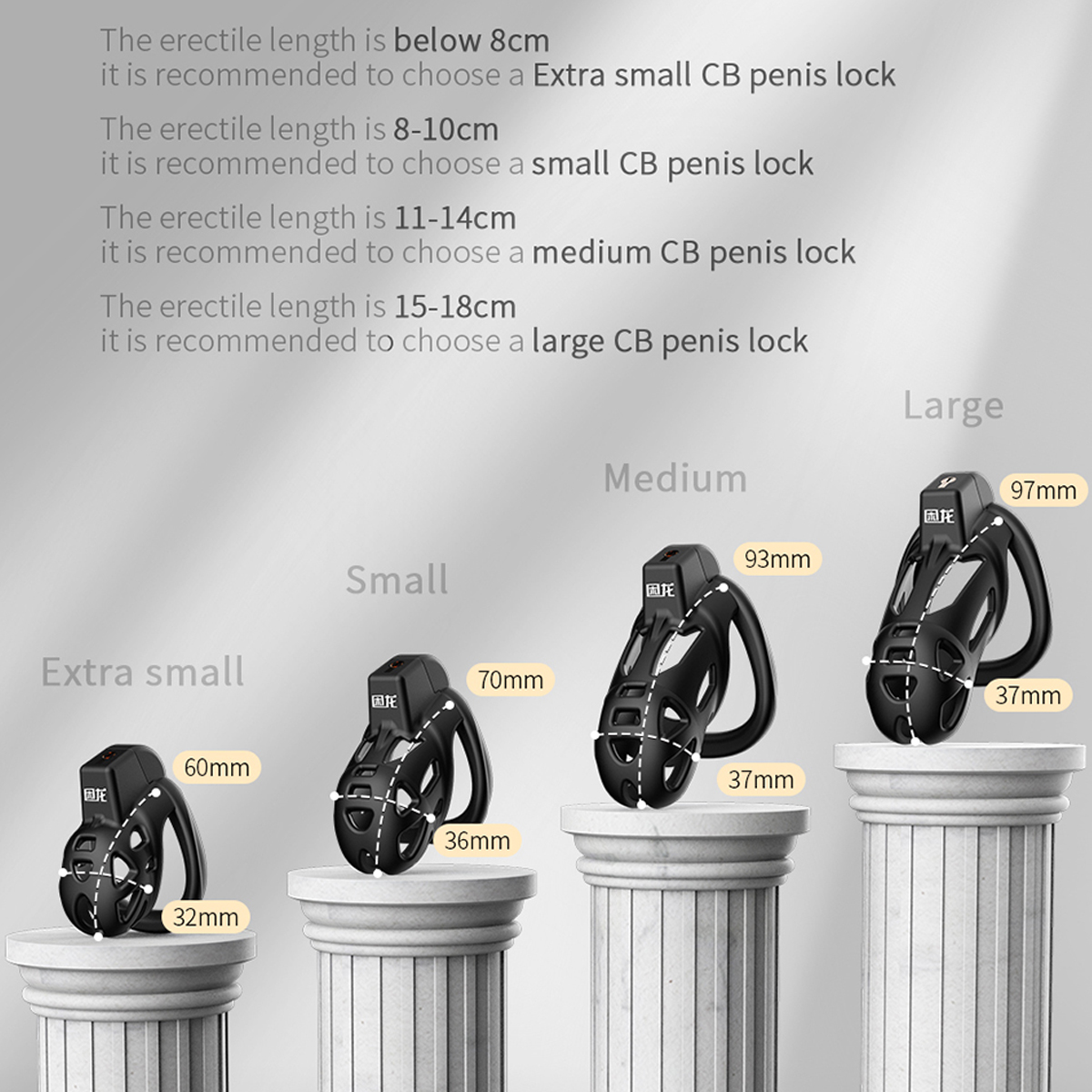 Male Chastity Cage Penis Lock  - Men'S Accessories recension och pris