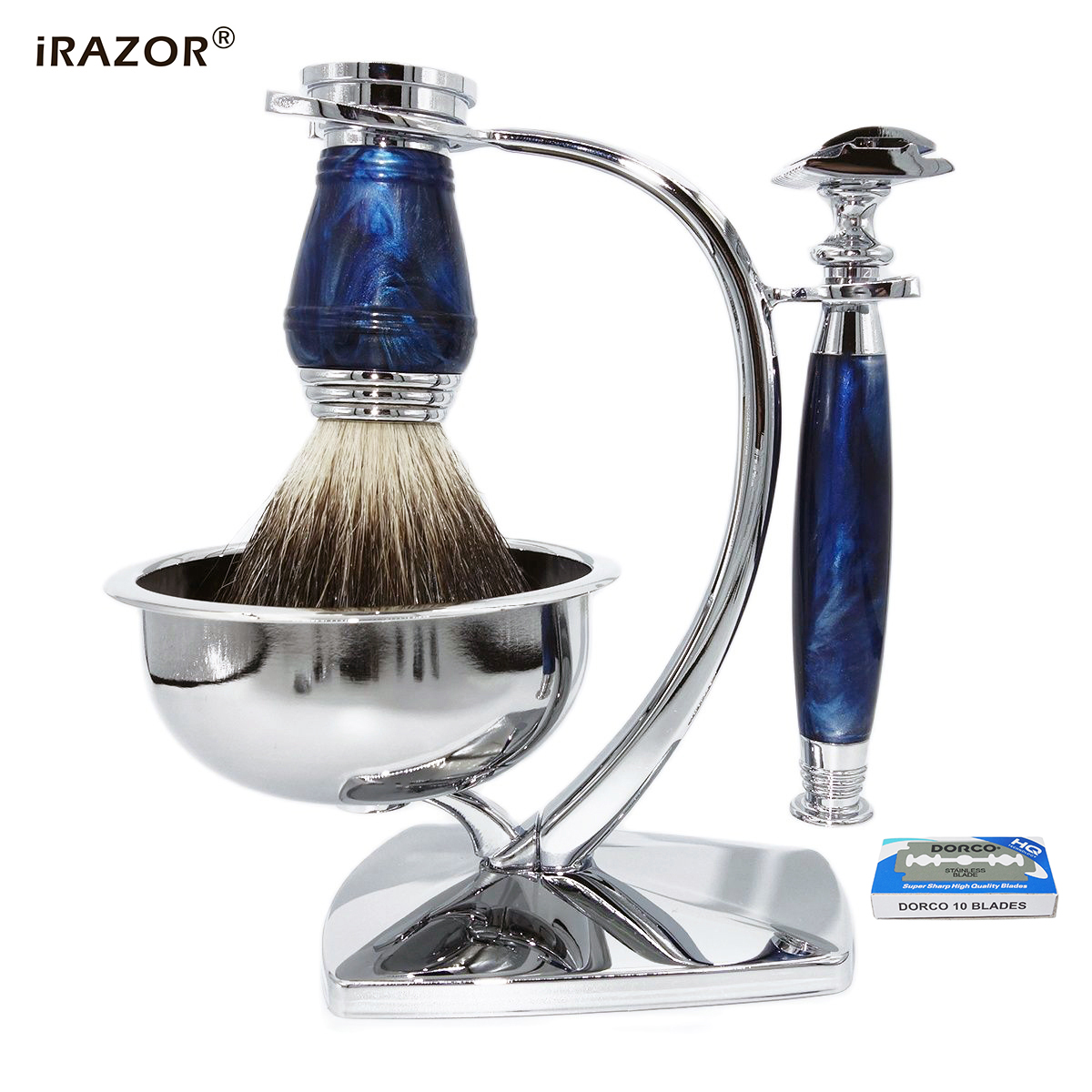 iRAZOR Royalblue Safety Razor  - Men Accessories Combo Gift recension och pris