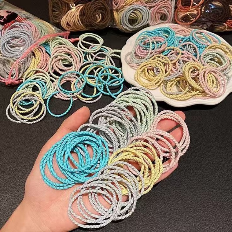 100-Piece Slim Hair Rope For W - Men'S Accessories Holder recension och pris