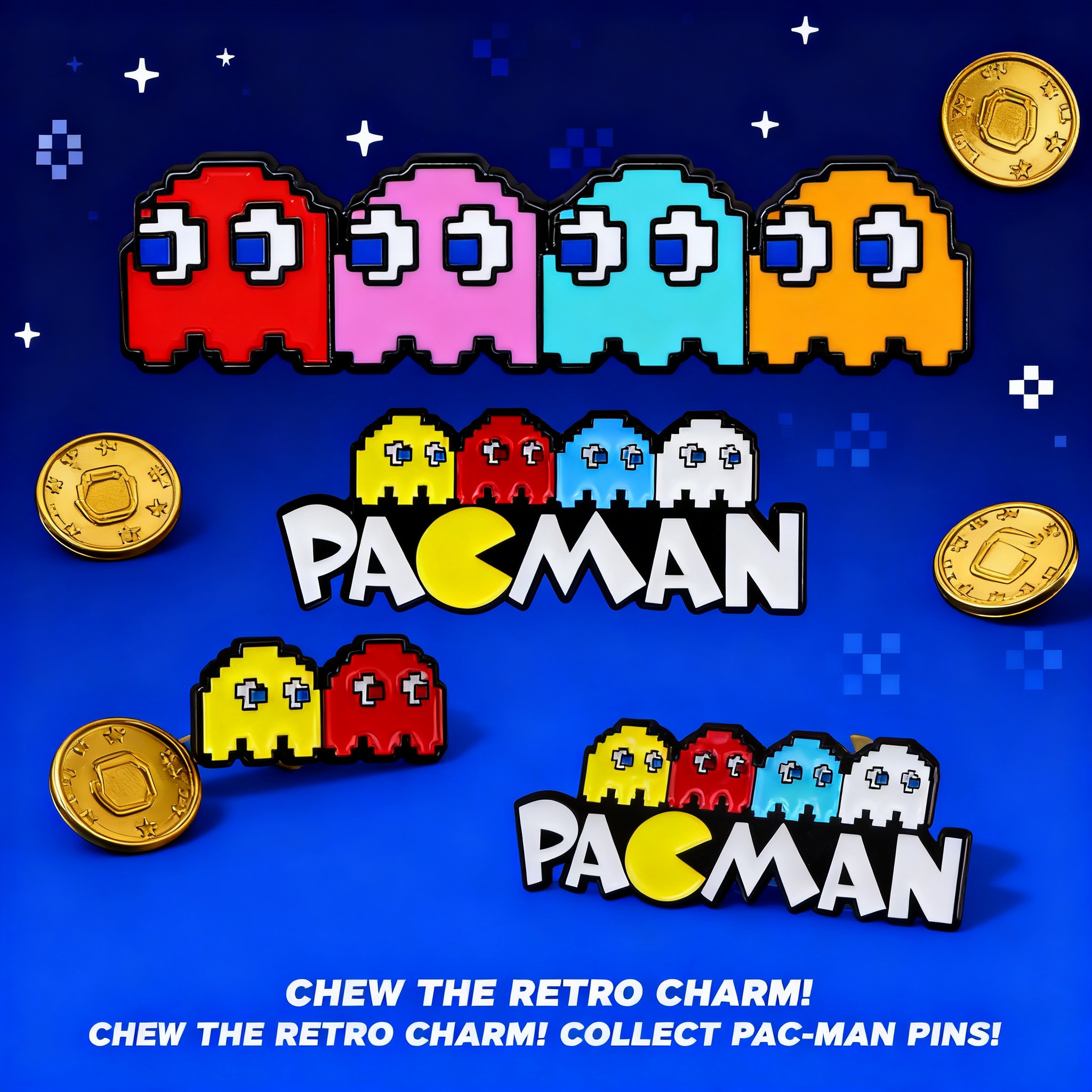 Pac-Man Game Brooch Pin Badge  - Men'S Accessories Backpack recension och pris