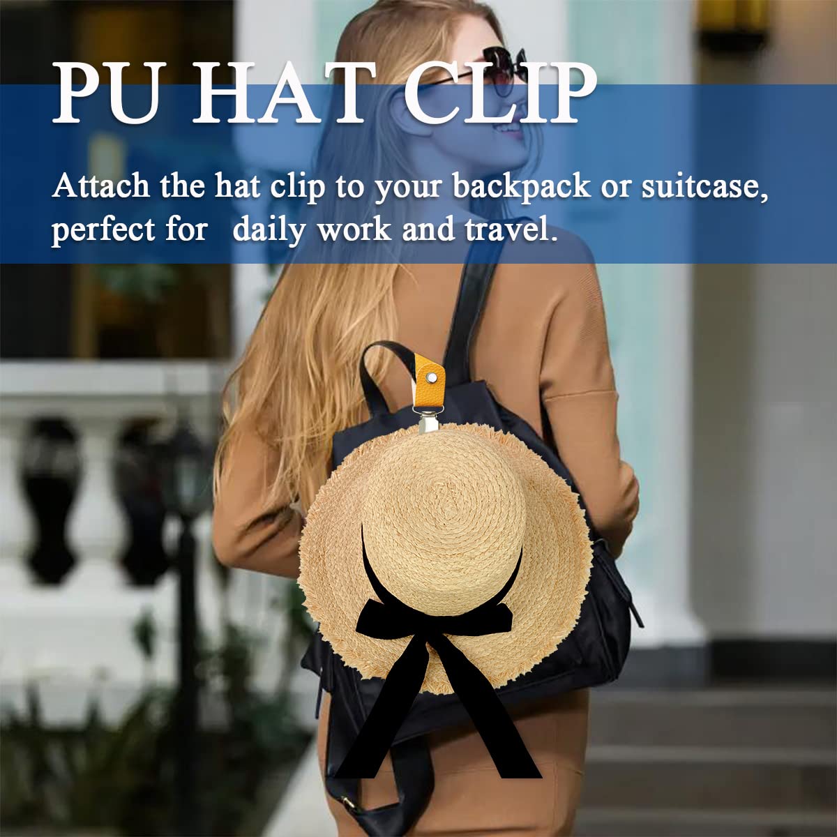 PU Leather Hat Clip for Travel - Men'S Accessories Backpack recension och pris