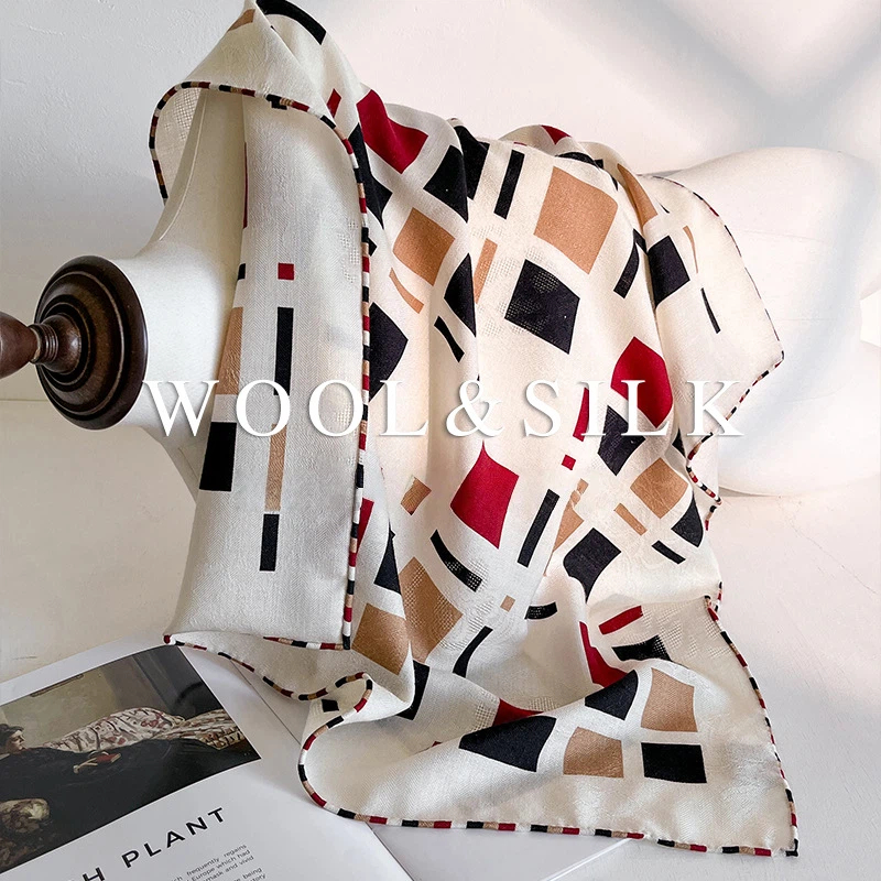 30% Silk 70% Wool Women's Scar - Men Accessories Brand recension och pris