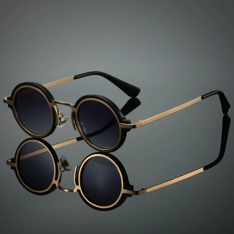 New Retro Metal Round Frame Su - Men'S Accessories Glasses recension och pris