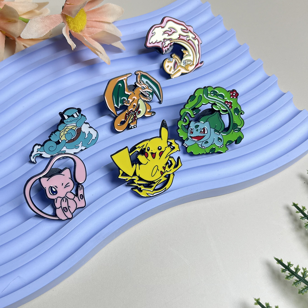 6pcs Anime Pins Set Pokemon En - Lapel Pin Enamel recension och pris
