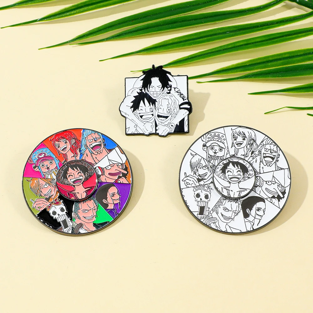 3 Pcs Anime One Piece Brooch L - Lapel Pin Enamel recension och pris